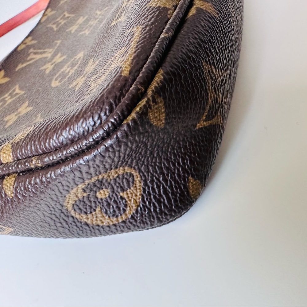 Louis Vuitton Brown Monogram Mini Pochette with Gold Hardware - Picture 14 of 16